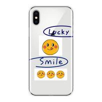 Galinis dangtelis iPhone 6 S 6S 7 8 X XR XS Max, mielas persikas, juokinga citrina, laiminga šypsena, silikoninis telefono dėklas iPhone 6 S 6S 7 8 Plus iPhone XS Max white