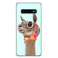 Mielas animacinis žirafos gyvūno dangtelis telefono dėklas Samsung Galaxy A51 A71 A50 A70 A40 A30 A20E A10 A41 A31 A21S A11 A01 A6 A8 + A7 Samsung A9 2018 black