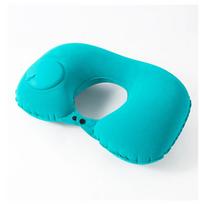 1 Set U-Shape Travel Pillow Air Inflation Neck Pillow Comfortable Pillows For Sleep Home Airplane Pillow With Eye Mask Earplugs blue