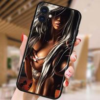 Sexy Tattoo Girl, skirta Apple iPhone 12 Pro Max Mini 11 Pro XS Max X XR 6S 6 7 8 Plus 5S SE2020 Black Phone Case iPhone 5 5S SE black