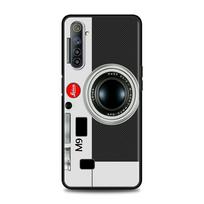 Phone Case For Realme 8 C21 6 7 5  X50 X7 Pro C3 XT GT Neo Master Explorer 7i C15 C11 C12 Retro Vintage Camera Cassette Music Realme X50Pro 5G gray
