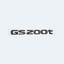 Skirta Lexus GS200t GS250 GS300 GS350 GS430 GS460 GS450h HIBRIDINIS galinio bagažinės logotipas Blizgus juodas ABS emblemos modernizavimo raidė glossy black