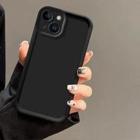 Kameros apsauginis silikoninis dėklas, skirtas iPhone 15 14 Plus 13 Pro Max 12 Mini 11 X Xs XR 7 8 Plus SE 2020 2022 Minkštas TPU galinių dėklų dangtelis iPhone 12 Mini juoda