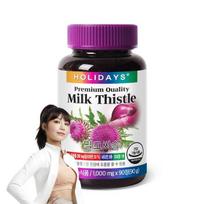 Holidays Milk Thistle, 90 tablečių, 1 vnt., pagrindinis korėjietiškas sveikas maistas