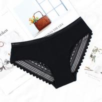 Moteriškos besiūlės tuščiavidurės kelnaitės Medvilninės tarpkojo kvėpuojančios kelnaitės Moteriškos permatomos apatinio trikotažo apatinis trikotažas XL vyno raudonos spalvos