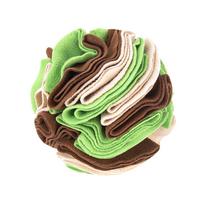 Inner Roll Sniffing Ball Pet Dog Cat Intelligence Training Toy Amuse Pet Bubble Rubber Ball S beige