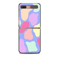Zflip4 Cute cow Phone Case For Samsung Galaxy Z Flip 3 5G Cover Shell Black TPU Caso Capa Hard Fundas Samsung Z Flip gray