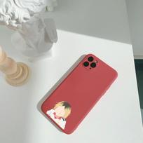 Haikyu Anime Phone Case For IPhone 14 11 12 13 Pro Max X XR XS Max 6 6S 7 8 Plus SE 2022 Liquid Square Color Phone Cover iPhone SE 2020-2022 white