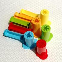 Plastilino formelių modeliavimo molio rinkinys, klijuojamas žaislas vaikui Kūrybiškas „pasidaryk pats“ plastikinis „PlayDough“ rinkinys Įrankiai Vaikiški Pjaustyklės Formelės Žaidimų tešlos žaislas yellow