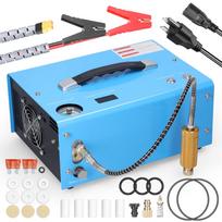4500PSI Electric High Pressure Air Compressor with Barometer Intelligent Portable Automatic US PLUG oranžinė