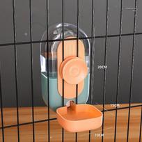 Pet Hanging Water Fountain Convenient Automatic Feeder Dog Feeding Bowl Cat Water Drink Kit Tool Food Storage Container beige