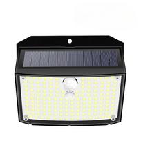 3000LM saulės šviestuvai lauko 158 LED saulės sieninė lempa vandeniui atspari belaidžio judesio jutiklio apsauga 3 režimai sodo tvora kiemo denio garažas 2500LM