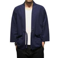 Vyriška striukė atviro dygsnio kelnės Vidutinio ilgio Plonas Priest Frock Vasarinis kimono Vyriškas drabužis 2XL red