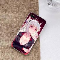 Helltaker Phone Case For Huawei P50 P40 P30 Pro Mate 40 30 Pro Nova 8 8i Y7P Honor Transparent Phone Cover Honor 9C red