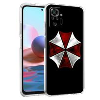 Phone Case For Xiaomi Poco X3 NFC M3 F3 Redmi Note 9S 9 8 10 Pro 7 8T 9C 9A 8A K40 Silicone Clear Cover Coque Biohazard Umbrella Poco M3 gray