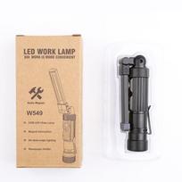COB darbo lemputė USB įkrovimo lempa Degiklio tikrinimo lempa rankinė 11.8*2.5*1.8cm juoda