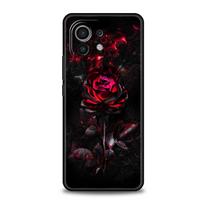 Gražus rožės žiedo dėklas telefonui Xiaomi 12T 12 13 Pro Poco X3 NFC M3 F3 F4 M4 X4 Mi Note 10 11 Lite 10T 5G 11T 9T Minkštas dėklas Xiaomi 13 Pro black