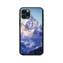Black tpu case for iphone 5 5s se 2020 6 6s 7 8 plus x 10 XR XS 11 12 mini pro MAX back cover Winter Snow Mountain Scene iphone 5 5S SE