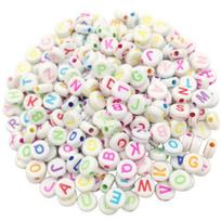 Mixed Color Flat bead Acrylic Square beads Letter Jewelry Making 100PCS DIY for Accessories 7