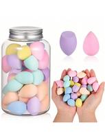 Mini makiažo kempinėlės maišikliai 40 vnt., Beauty Blender kempinėlės pagrindui, pudrai, maskuokliui ir akių šešėliams, po akimis, paryškinimui