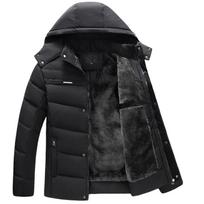 Vyriškas žieminis paltas su gobtuvu stora šilta vyriška striukė Tėvo dovana parkas 5XL armijos žalia spalva