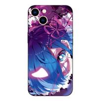 Black tpu Case For Samsung galaxy S6 s7 s8 s9 plus back cover Ram Rem Anime Cartoon Samsung S6 edge blue