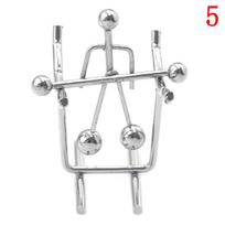 Mini Newton Cradle Balance Ball Fizika Klasikinis mokslas Linksmas stalo žaislas Metalinis namų dekoravimo priedai Kūrybinis darbastalio ornamentas white