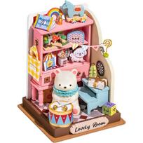Child Toy House Series DIY Dollhouse Room Decoration for Teenagers Girls Boys Women  Child Toy House Series 9.3*7*7cm brown