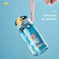 400ml Cartoon Water Bottle Leakproof Outdoor Sports Water Bottle Portable Fitness Cup Cute Cartoon Children Drinkware 400ml