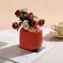Nordic Creative Vase Namų dekoro Gėlių vazos namams Šlapias ir sausas Sodinimo stalas Dekoracija Imitacija Keramika Plastikas Amatai white