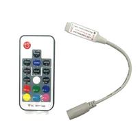 RGB šviesos juostos valdiklis 17 mygtukų belaidžio nuotolinio valdymo pritemdymo valdiklis, skirtas 5050 3528 5630 LED balta