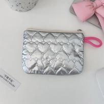 Moteriškas makiažas monetų krepšys higieninių servetėlių laikiklis mažas lūpų dažų kosmetikos laikymo dėklas Krepšiai Lingge sidabrinė Miela miela rankinė