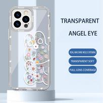 Transparent All-Inclusive iPhone Case for Apple 13 Mini, 11, 12, XS, MAX, 7, 15 with Flower, Bear, Rabbit Design. iPhone 14 Pro