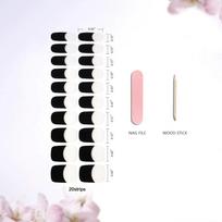 French light therapy gel manicure stickers waterproof gel manicure stickers nail stickers 6.5*18 white