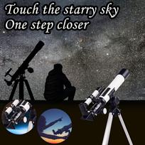 Profesionalus astronominis teleskopas vaikams, dovanos balta