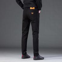 Black Jeans Men'S Spring And Summer Straight Leg Slim Fit Elastic Men'S Pants 28 juoda