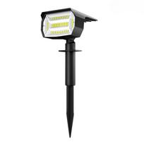 48LED lauko saulės kraštovaizdžio prožektoriai IP65 vandeniui atspari saulės lemputė su 3 režimų saulės sodo apšvietimu lauko kiemui 1PC-white light
