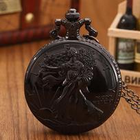 Fashion Men's Pocket Watches Collectible Vintage Quartz Pocket Watch,ideal Choice for Gifts To Men and Women brown