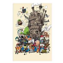 Klasikinis anime mielas Totoro sienų meno plakatai ir spaudiniai Pop Art drobės tapyba Sienų piešiniai Paveikslėliai gyvenamajam vaikų kambariui namų dekoras be rėmelio 21*30cm No Frame brown