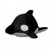 Imitacija Mėlynojo banginio pliušiniai žaislai įdaryti Orcinus Orca Fish Lėlė Animacinis filmas Minkšta miego pagalvė Vaikams Mergaitėms Kūdikiui Juokinga dovana 40cm juoda