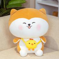 Pliušiniai mieli stori Shiba Inu šunų žaislai Minkštos Kawaii gyvūnų animacinių filmų pagalvės Lėlės Dovana Vaikams Kūdikiams Vaikų Dovanos 45cm oranžinė
