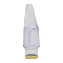 1 Piece Transparent Alto Saxophone Mouthpiece Clear Acrylic Bolwtorch ABS Plastic Saxo Transparent Mouthpiece with Cork