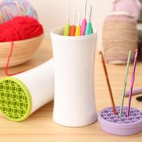 Cosmetic Holder Stand Storage Drum Pen Makeup Brush Organizer for Lipstick žalia