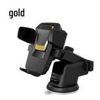 Car Phone Holder: Anti-Slip, Shockproof, Rotatable Stand for Navigation On Central Instrument Panel auksas