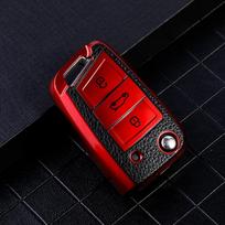 Automobilio rakto dangtelio dėklo krepšio laikiklis, skirtas VW Golf 7 MK7 Tiguan MK2, skirtas Skoda Octavia A7 Kodiaq 2015–2021 m. raudona