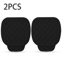 Automobilių sėdynių užvalkalų komplektas Žieminis Minkštas Šiltas Automobilių Sėdynės Pagalvėlė Neslystantis Auto Sėdynės Užvalkalas 2Pcs Front Seat juoda