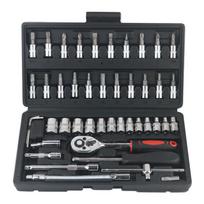 Kit Ferramentas 46 Peças Chave Soquete De Boca Com Estojo Tool Box Xiaofei 1/4 Socket Screwdriver Auto Parts Combination Tool juoda