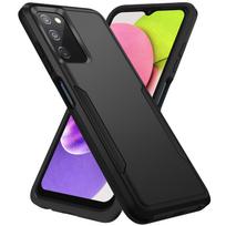 Prabangus apsauginis tvirtas dėklas, skirtas Samsung Galaxy A15 A35 A55 5G A14 A54 A13 A04S A05S A33 A53 A73 A52 A72 2 in 1 Funda Coque for Galaxy A72 4G juoda