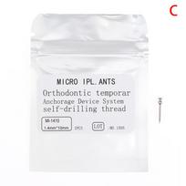 Dantų medžiagos Burnos dantų įranga Ortodontiniai sraigtai 1.4*10mm
