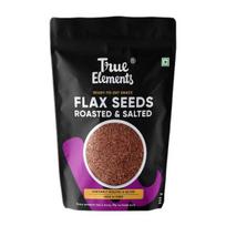 True Elements Linų sėklos Sūdytos traškios 500G Iš True Elements - Skrudintos sėklos valgymui | Linų sėklos svorio metimui | Daug skaidulų | Alsi sėklos black